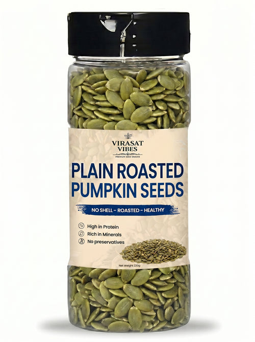 Virasat Vibes Plain Roasted Seed Mix | Healthy Snack 220g